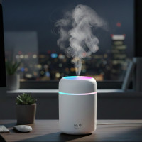 Ультразвуковий зволожувач повітря W261 з LED-підсвіткою 2 Вт 300 мл