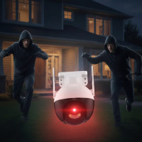 Вулична поворотна IP-камера CAD N6 V380 Wifi 6 Мп камера відеоспостереження вайфай зовнішня