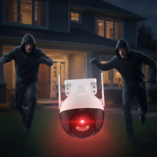 Вулична поворотна IP-камера CAD N6 V380 Wifi 6 Мп камера відеоспостереження вайфай зовнішня