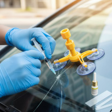 Набір для ремонту вітрового скла Versachem Windshield Repair Kit комплект для лобового скла авто