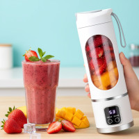 Акумуляторний бездротовий блендер-соковичавниця 450 мл, Портативний блендер HS-860