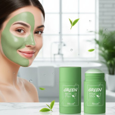 Очисна маска стик для обличчя від чорних цяток і акне Green mask stick