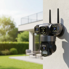 Зовнішня Wi-Fi камера SC28 15 МП із нічним зніманням, детектором руху та поворотним механізмом