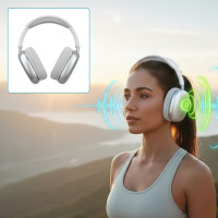 Бездротові навушники Macaron P9 Max Bluetooth з кейсом, MP3 функцією та стереозвучанням