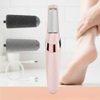 Електрична пемза Wanhengda Pedi Electronic для ніг і п'ят акумуляторна з 2 насадками, Рожевий
