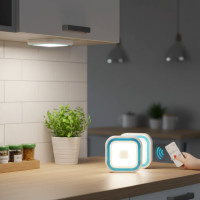 LED-світильники з пультом і таймером LED light with Remote Control Set (3 світильники)