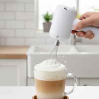 Портативний електричний міксер на акумуляторі USB бездротовий віночок для збивання