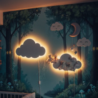 Дитячий нічник Cloud Lights AND HA-43 з м'яким світлом Білий