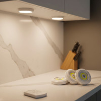 Комплект LED-світильників з пультом і таймером LED light with Remote Control Set (3 світильники)
