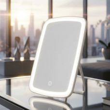 Настільне дзеркало для макіяжу Jordan Judy LED Makeup Mirror Біле