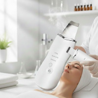 Скрабер ультразвуковий апарат для чищення та фонофорезу Ultrasonic Black Owl Ultrasonic Shovel