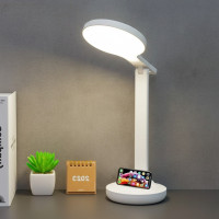 Настільна лампа Bailong BL-3201 від USB на акумуляторі Біла