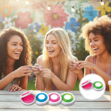 Тимчасова фарба для волосся Hot Huez Кольорова пудра, Різнобарвні барвники тіні для дітей
