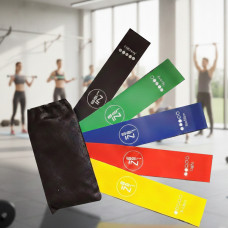 Набір гумок X-Treme для фітнесу в чорному чохлі 5 шт. петлі