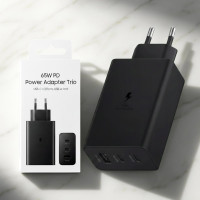 Мережевий зарядний пристрій 65 W, Зарядний пристрій 65 W Trio 2xUSB-C