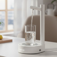 Акумуляторна помпа для води  X115 Table Water Dispense з підставкою під склянку Біла