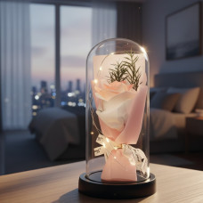 Букет у колбі з мила з LED-підсвіткою KR-02 колбе