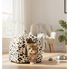 М'який будиночок для собак і кішок Pet Hut м'який будиночок для собак і кішок флісовий