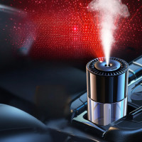 Портативний автомобільний аромадифузор з ефектом зоряного неба, скляний корпус, 160 мл