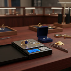 Кишенькові ювелірні електронні ваги UNIWEIGH 1728 0,01-500 гр Електронні портативні ваги