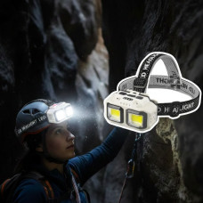 Водонепроникний акумуляторний налобний ліхтар з Type-C X-Balog HX-816 із сенсорним увімкненням