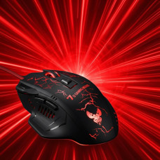 Мишка дротова ігрова GAMING MOUSE X7 1.5 м Чорна з підсвіткою