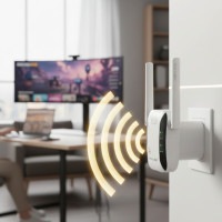 Wi-Fi репітер LV-WR29 з двома антенами, підсилювач бездротового сигналу до 300 Мбіт/с, універсальний підсилювач