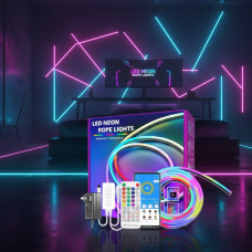 Розумна RGB неонова стрічка 10 м, гнучка, USB