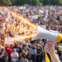Рупорний гучномовець MEGAPHONE HW 8C Мегафон із записуванням голосу