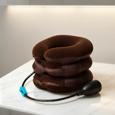 Надувна подушка комір для шиї з насосом ортопедичний під час остеохондрозу Unic Tractors For Cervical Spine