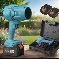 Акумуляторна повітродувка 48 В з турбодвигуном, 2 акумулятори 6 А·год і кейс