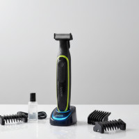 Бездротова бритва акумуляторний тример для бороди та вусів VGR V-017 зі змінними насадками