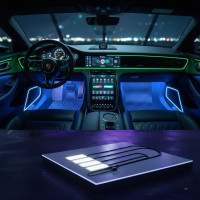 Світлодіодна підсвітка салону авто RGB-підсвітка ніг в авто 4 шт., USB Bluetooth-застосунок APP