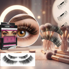Накладні лінії вії на магнітах набір 3 Second Lash Magnetic Eyelash Kit
