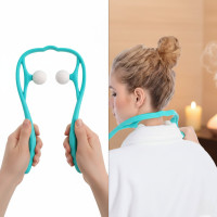 Ручний роликовий масажер для шиї Hexiang Neck Massager для зняття втоми та напруження