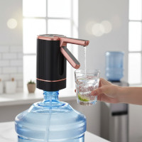 Електричний акумуляторний насос-диспенсер для води BRS 1200 мА·год з USB Type-C зарядкою для пляшок 5/10/19 л