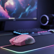 Комп'ютерна ігрова миша Lancead Tournament Edition Pink дротова з підсвіткою Рожева