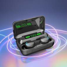 Навушники бездротові сенсорні Bluetooth TWS F9-5 з цифровим індикатором заряду та кейсом PowerBank