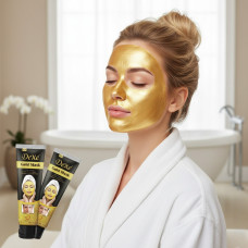 Маска для обличчя з біозолотом і колагеном Dexe Gold Mask  Антивікова золота маска