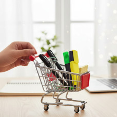 Декоративна Міні Підставка візок із супермаркету
