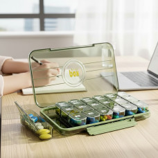 Диспенсер для медикаментів AND MSK-3516 з 21 коміркою для щоденного контролю приймання