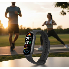 Фітнес-браслет M9 Band з пульсометром, крокоміром, моніторингом сну та повідомленнями, сумісність Android/iOS