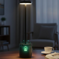 Світлодіодна настільна лампа XPRO HSY-T812-1 7 Вт сенсорна чорна