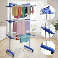 Складана сушарка для білизни Сушарка для речей 529 GARMENT RACK WITH WHEELS