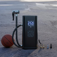 Мультфункційний насос компресор для шин і велосипедів із цифровим дисплеєм