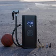 Мультфункційний насос компресор для шин і велосипедів із цифровим дисплеєм