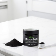 Вибілювач зубів Miracle Teeth Whitener чорна вибілювальна зубна паста