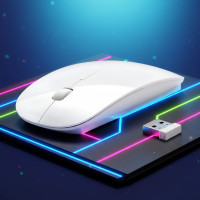 Бездротова мишка Wireless Mouse комп'ютерна Біла 2.4G