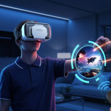 Віртуальні окуляри SHINECON SC-G05a для ігор і фільмів 3D білі