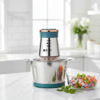 Електричний подрібнювач із металевою чашею BITEK BT-7019 Кухонний комбайн 2,0 л 1000 Вт